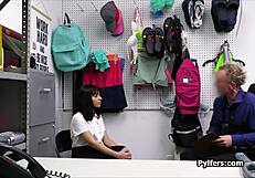 hammering perfume stealing latina hottie at work