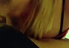 Dirty blonde slut cheats with intense passion.
