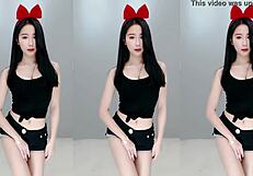 Cute Chinese Girl Dancing With Infectious Energy