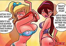 Hot Afternoon Studying Turns Naughty with Cartoon Girlfriend