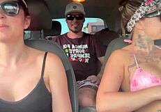 house falls, caught fucking on deserted road