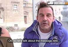 hot vicky love fucks masseur outside 😏