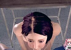 Anime Classmates, Want to See Us Get Wild in Public Classroom?