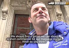 hot vicky love fucks masseur outside 😏