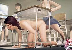 Anime Classmates, Want to See Us Get Wild in Public Classroom?