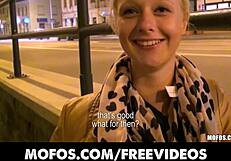 cute blonde czech student: 'is this public sex worth the cash?'