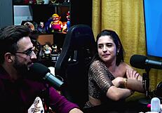 Havena Pulls Husband's Cock During Podcast Suck