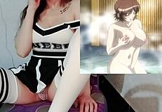 This hentai episode features fucking the painting teacher's wife in sexy lingerie 😏