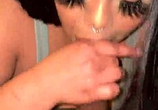 Neighbor came over for movie but, oops, I sucked his huge dick instead!