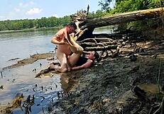 thick wife fucked in the mud on a nature walk - becky tailorxxx