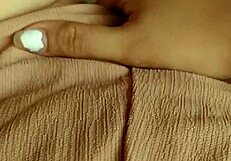 Asian milf masturbates and fingers her pussy while boyfriend is away in horny homemade video