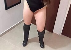 Big tits aunt gets money for cleaning and sex in USA