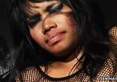 Raunchy BDSM Threesome Features Moaning Brunette Thai Sluts Getting Fucked Hard