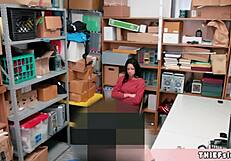 i caught this cute shoplifter and gave her a rough punish fuck