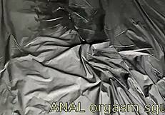 Amateur milf has anal squirting orgasm by the window