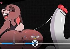 Beat Banger features a furry boss in group banging gameplay