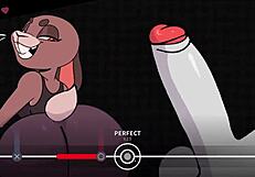 Beat Banger features a furry boss in group banging gameplay