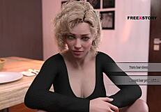 Gina Gives Blowjob In Seven Realms Game Sex Scene