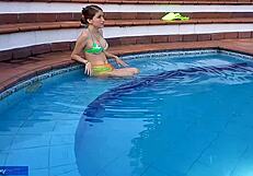 i enjoy the pool with my stepbrother