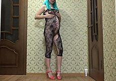 Pregnant milf chose sexy outfit for christmas do you like her hairy pussy tight ass and big nipples amateur.