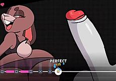 Beat Banger features a furry boss in group banging gameplay