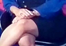 spicy hot indian tv anchor in cricket show