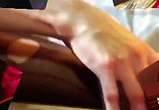 nothing makes the brunette more excited than tasting his big white cock and getting dicked down