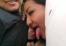 Pair of colombian women enjoy mutual pleasure in the public park.