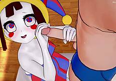 Pomni Drops Towel for Raw Action