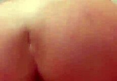 Intriguing View: Brunette Teen's Big Ass Bent Over for Gaping