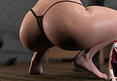 shadows ep 1, teen in latex bdsm with big boobs blowjob