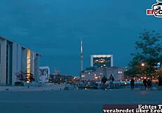 German milf with thick tits in nylons picked up on street for hot action