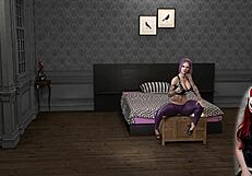 shadows ep 1, teen in latex bdsm with big boobs blowjob