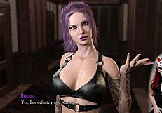 shadows ep 1, teen in latex bdsm with big boobs blowjob