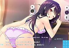 i'm walking through the pure song garden in this anime scene with subtitles