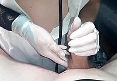 sexy nurse jerks my cock dry in cosplay