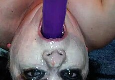 Ms. TL's Messy Throat Dildo Play!
