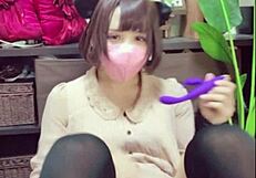 hey, check this cute cat-ear ladyboy doing solo play