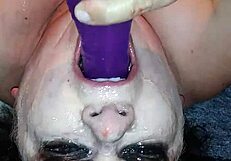 Ms. TL's Messy Throat Dildo Play!