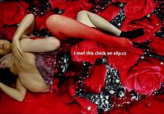 hot moaning babe fucks friend in homemade missionary. sensual cumshot follows.