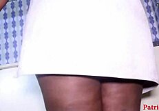 Patricia enjoys hardcore sex with her driver in the kitchen