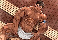 Homem Sarado Nails Novinho in Steamy Sauna Sex Scene