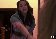 My bf's stepsisters love lesbian sex!