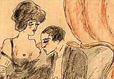 vintage cartoon art from antique anime