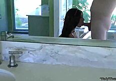 Small teen handles big cock