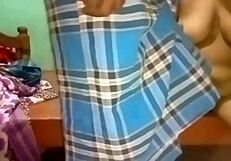 Small boobed Indian amateur gets big cock in her mouth
