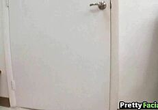 Nikki Dohmer's perfect tits receive creampie and facial cumshot.