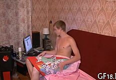 Boy Sits And Stares At His Girlfriend