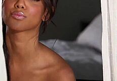 Ebony Babe Shows Huge Black Tits from Hungary