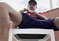 Young brazilian takes monster cock pounding!